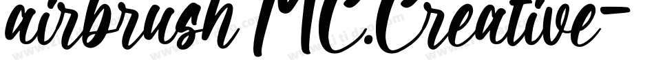 airbrush MC.Creative字体转换